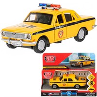 Модель 2401-12SLPOL-YE ГАЗ-2401 Волга Полиция желтый Технопарк в коробке