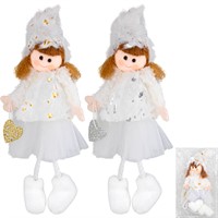 Елочное украшение мягкая игрушка Ангел 22 см 230-3964