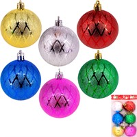 Елочный набор Шары разноцвет. 6см 6шт в пак. FG240517121M