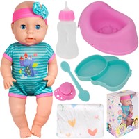 Пупс Miss Kapriz MK2540C-B Мамина Кроха с аксесс. в кор.