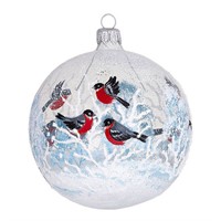 Шар 95мм Снегири С2176