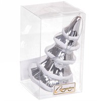 Елочное украшение Сказочная ёлка 7*7*11,5 см, серебро 916-0712 СТОК