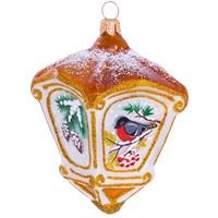 Елочное украшение Фонарь Ветка Н 83мм С2280