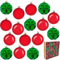 Елочный набор Шары красный, зеленый 6cm 16шт в кор. FG240517123M