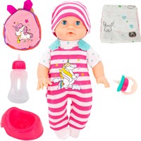 Пупс Miss Kapriz 1952O-2MK 35 см. с рюкзачком и аксесс. в пак.