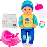 Пупс Miss Kapriz MK1966Q-3 40 см. с музык. горшком и аксесс. в пак.