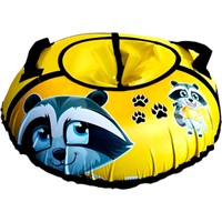 Тюбинг для катания 105см. Енот на желтом 15-107П/3К (ЕЖ)