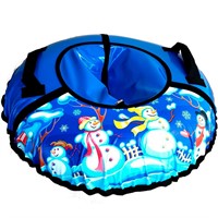 Тюбинг для катания 105см. Снеговик на синем 15-107П/3К (СНС)