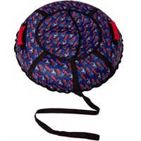 Тюбинг для катания 90 см Вихрь Оксфорд принты сиденье ПВХ с молнией Формула-1+камера