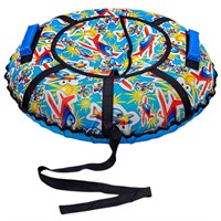 Тюбинг для катания 90 см Вихрь Оксфорд принты Веселый самолетик+ камера