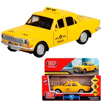 Модель 2401-12TAX-YE ГАЗ-2401 Волга Такси желтый Технопарк в коробке