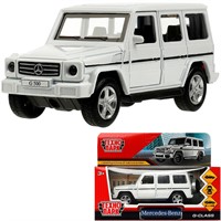 Модель GCLASS-12-WH MERCEDES-BENZ G-CLASS 12 см, двери, багажн, белый Технопарк