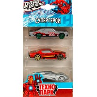 Модель RR-SET-418-R ROAD RACING набор супергерои 7,5 см, 3 шт Технопарк  в коробке