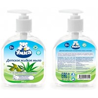 Жидкое мыло умка с экс оливы, алоэ Вера 400мл Заботливая мама 112459-UM