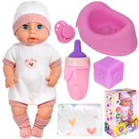 Пупс Miss Kapriz MK2540C-G Мамина Кроха с аксесс. в кор.