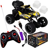 Машина на радиоуправлении Young Racer MK338-36 Вездеход, пускают мыльные пузыри, желтый в коробке