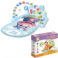 Коврик Levatoys MK1004 Бегемотик с игрушками на дугах в кор.