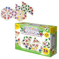 Дер. Фруктовое тримино (треугольное домино) 8343