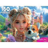 Пазл 160 Портрет принцессы с корги УК160-5538