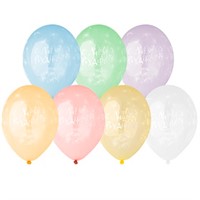 Шар 14" Шелкография кристалл С ДР Одуванчики 25 шт 1103-2115 /цена за упак/