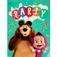 Пакет Чудо праздник глянцевый Маша и Медведь xl, 33,5*45*15 см 371834