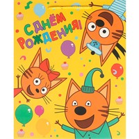 Пакет Чудо праздник матовый Три Кота l, 26*32*14 см 371881