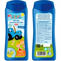 Шампунь гель пена СИНИЙ ТРАКТОР экс ромаш, лаван и алоэ Вера,250мл Заботливая мама 112273-STR