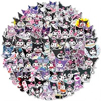 Наклейки Лазерные (голография) Sanrio Kuromi и друзья 10*24 см, микс 15 листов 75813