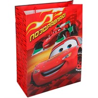 Пакет Чудо праздник матовый xl 33,5*45*15 см Машинки PXL-122055-C