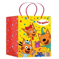 Пакет Чудо праздник глянцевый Три кота l PL-127484-TK