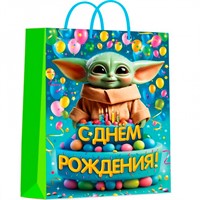 Пакет Чудо праздник глянцевый l Воин звезд PL-130521-SW