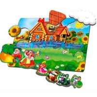 Деревянные Вкладыши с ручками Репка 28*19.5 см Буратино BRIN-38735