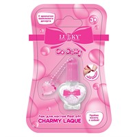 Лак для ногтей peel-off сверкающий,5 мл,цв.фиолет.,с ароматом ванили Т27243 Lukky