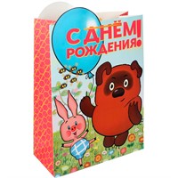 Пакет Чудо праздник креативный xl Винни пух вырубка PXL-130064-VP