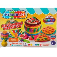 Набор для творчества Тесто для лепки Готовим вместе 24 см MultiArt PDSET-MA120041