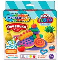 Набор для творчества Тесто для лепки Печеньки 18 см MultiArt PDSET-MA120036-WOT