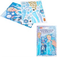 Набор для творчества Аппликация наклейками Снежная принцесса MultiArt PICSTICK-129605