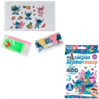 Набор для творчества Алмазная мозаика-стикер Стич МУЛЬТИ АРТ STICK-STICH-129535
