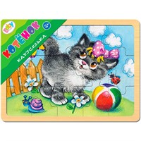 Деревянная Игра Каруселька. Котёнок Baby Step 89033