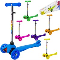 Самокат трехколесный колесный цвет в асс.141-21-2  колесо 110мм PU, 30кг