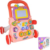 Каталка-ходунок Levatoys MKHE0811 розовая в кор.