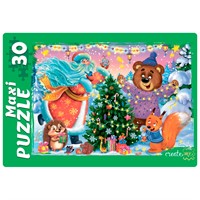 Пазл 30 Макси Новогодняя елка ПМ30-6974.