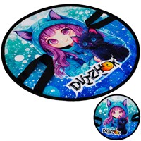 Ледянка мягкая круглая Dvizhok Искорки 45см бирюзовая 80523