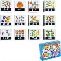 Кубики Арифметика сложение и вычитание (12шт) 00649