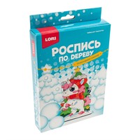 Набор ДТ Роспись по дереву.Новогодний сувенир Снежный единорог Фнн-072 Lori.