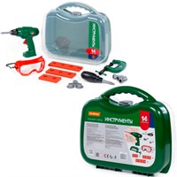 Набор инструментов № 59 14 элементов зелёный 92810 П-Е /4/.