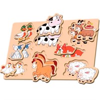 Деревянная Рамка вкладыш животные 28*19,5 см BRT42