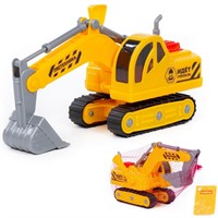 Гусеничный экскаватор "Профи" (в сеточке) инерц. 08016 П-Е /10/