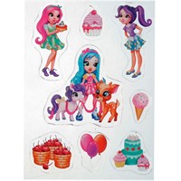 Наклейки Умка 4680107916129 Гелев. многораз. наклейки 150*247мм Лесные волшебницы