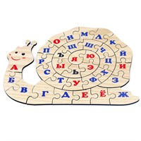 Деревянный алфавит русский Улитка  IG0131